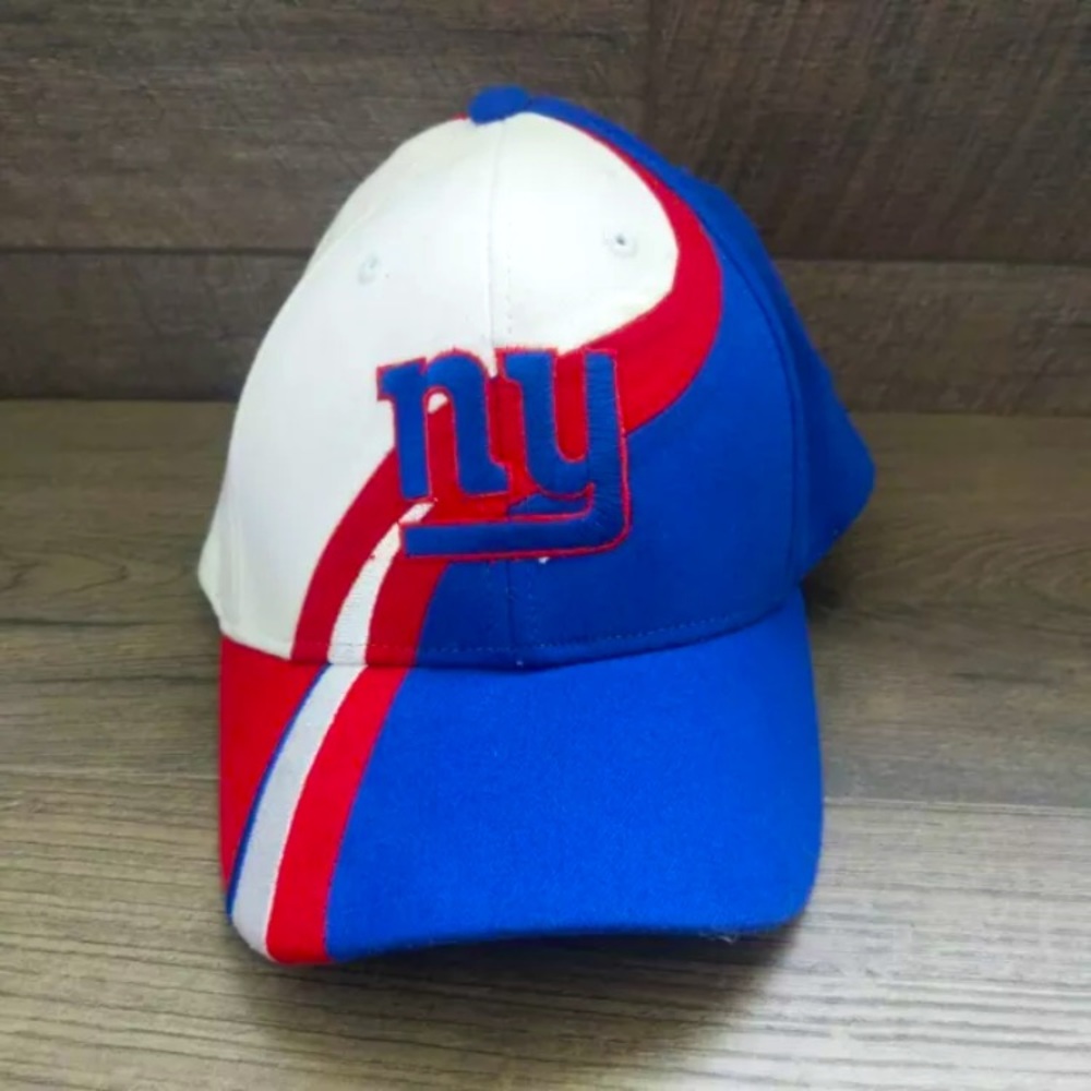 New York Giants Wave NFL L XL Fitted Hat Cap red White blue large extra large